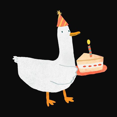 Duck cake doodle element vector | Premium Vector Illustration - rawpixel Cake Doodle, Watercolor Party, Duck Cake, Duck Birthday, Card Happy Birthday, Birthday Themes, Animal Birthday, Birthday Theme, Royalty Free Images