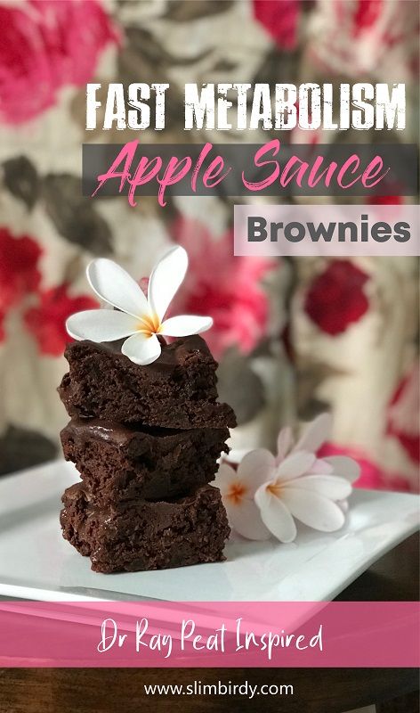 Brownie Recipe with Applesauce – Ray Peat Inspired - Slimbirdy Recipe With Applesauce, Metabolic Eating, Healthy Applesauce, Metabolic Recipes, Metabolism Reset, Ray Peat, Carbs In Fruit, Pro Metabolic, Sweet Potato Chocolate