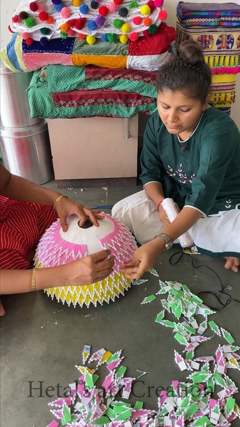 975K views · 13K reactions | Old water pot with cotton buds decorative flower pot making | flowerpot, cotton swab | Old water pot with cotton buds decorative flower pot making | By Hetal's Art - Creation | Facebook Hetal's Art, Pot Making, Decorated Flower Pots, Cotton Buds, Cotton Swab, Flower Pot, Flower Decorations, Flower Pots, Water