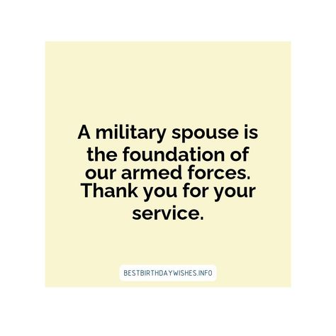 Military Spouse Appreciation Day is a special day to recognize the selfless contributions of the spouses of military personnel. To inspire and motivat... | # #SpecialDayWishes Check more at https://www.ehindijokes.com/quotes-for-military-spouse-appreciation-day/ Military Spouse Appreciation Day, Military Spouse, Military Personnel, Day Wishes, Inspiring Quotes, Special Day, Inspirational Quotes, Quotes