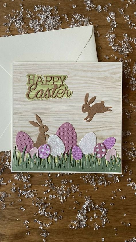 Easter Greeting Cards Handmade, Scrapbook Birthday Cards, Kids Easter Cards, Diy Easter Cards, Easter Cards Handmade, Easter Greeting Cards, Easter Inspiration, Easter Crafts Diy, Spring Cards