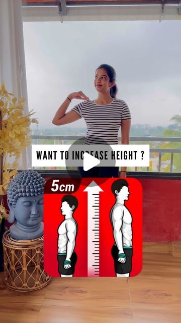 Janani Subburaj | Save 🔖 & share 📌 to those who need this 😄  ✅ DM TO JOIN OUR YOGA SESSIONS   🧬 Genetic factors account for about 80% of your final height.... | Instagram Stretches For Growing Taller, Stretches To Grow Taller, Get Taller Exercises, Grow Taller Exercises, Taller Exercises, Spinal Column, Height Growth, Get Taller, Grow Taller