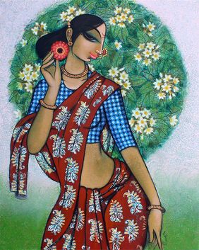 Original Artworks by Varsha Kharatmal | Buy Art Online | Mojarto Indian Contemporary Art, Beauty Paintings, Art Indian, Art Hub, Indian Art Paintings, Selling Artwork, Buy Art Online, Artist Gallery, Drawing Prints