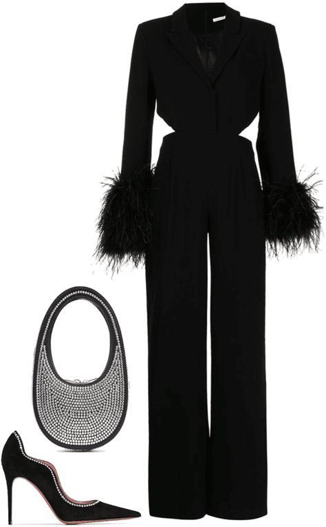 Fashion Event Outfit Ideas, Date Night Outfit Hijab, Outfits For Events Classy, Boss Lady Outfit Business, Night Event Outfit, Event Outfit Ideas Classy, Graduation Jumpsuit Outfit, Soiree Jumpsuits, Black Jumpsuit Outfit Night Classy