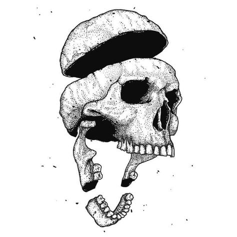 #skull #illustration #blackandwhite #blackwork Gothic Flash Tattoo, Tattoo Pieces, Commission Ideas, Feed Your Head, Skull Ideas, Drawings Inspo, Black Ink Art, 심플한 그림, Stippling Art