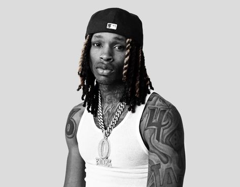 King Von Black And White, King Von, King Von Rapper Aesthetic, Hair Designs For Men, Black Dreads, J Black, Magnolia Park, Thug Style, Rap Wallpaper