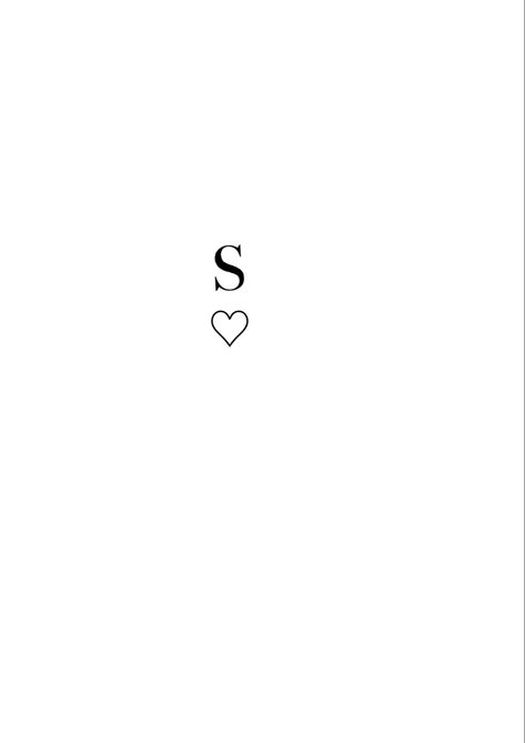 S Heart Tattoo Letter, S And L Tattoo, Double S Tattoo Letter Design, Letter S Designs, Small J Tattoo Letter, S Tattoo Letter Initial With Heart, Unique Initial Tattoos, S Tattoo Letter Design For Women, S Name Tattoo Designs