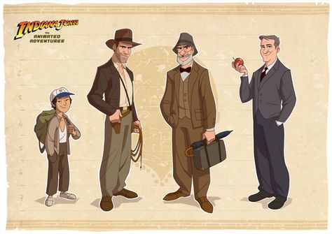 Indiana Jones: The Animated Adventures... it's not real, but I wish it was! Indiana Jones Characters, Henry Jones Jr, Indiana Jones Films, Indiana Jones Adventure, Henry Jones, Harrison Ford, Cartoons Series, Steven Spielberg, Indiana Jones