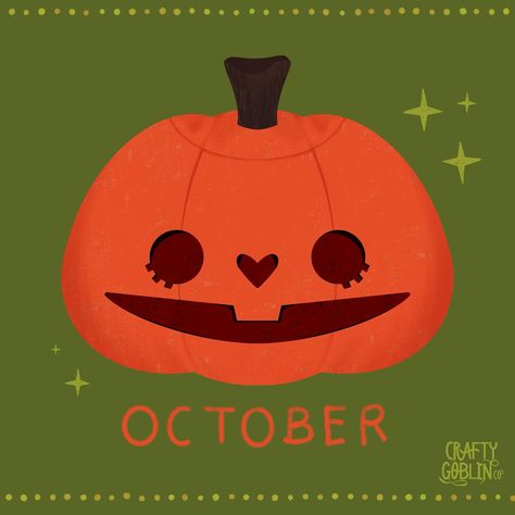 Happy October! Here is a quick little doodle to welcome a new month! What are you looking forward to most this spooky season? For me, I’m excited to watch spooky movies and do fun Halloween crafts with @alexuchida.art 🎃! I’m also excited about some spooky themed art challenges that I am participating in. 🥰✨ #october #month #pumpkin #jackolantern #orange #green #season #seasonal #craftygoblinco #fall #autumn #autumnvibes #kawaii #cute #smile #heart #procreate #procreateart #digitalart #oc... Cute Jackolantern, October Month, Art Challenges, Fun Halloween Crafts, Spooky Movies, Happy October, Cute Smile, Little Doodles, New Month