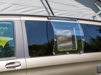 BRANDRUP AIRSCREEN® Volkswagen T6.1/T6/T5 California & Mercedes Marco Polo 100 702 502 | CamperVantastic Camper Van and Accessories Online Shop T5 California, Vw California, Campervan Hire, Vw T6, Marco Polo, Online Shop Accessories, Camper Van, Van Life, Fresh Air