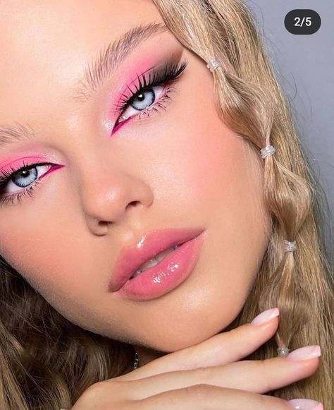 Pink Eyeshadow Look, Going Out Makeup, Pink Eye Makeup, Barbie Makeup, Pink Eye, Eye Makeup Pictures, Best Eyeshadow, Fancy Makeup, Creative Makeup Looks