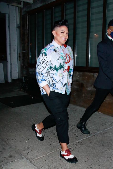 my stuff Genderqueer Fashion, Sara Ramirez, Masc Fashion, Greys Anatomy Characters, Fashion Curvy, Masculine Men, My Stuff, And Just Like That, Out And About