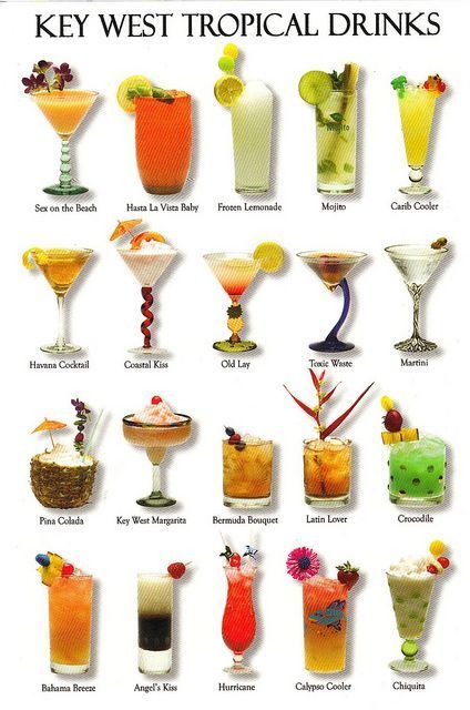 Drink Recipies, Tropical Drinks, Tropical Drink, Key West Florida, Alcohol Drink Recipes, Party Drinks, Tiki Bar, Cocktail Drinks, Mojito