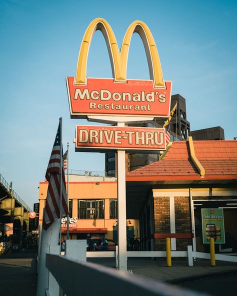 Vintage McDonald's sign on Broadway, Brooklyn, New York Vintage Mcdonalds, Mcdonald's Restaurant, Posters Framed, Brooklyn New York, Framed Wall, Framed Artwork, Wall Art Home, Art Home Decor, Art Home