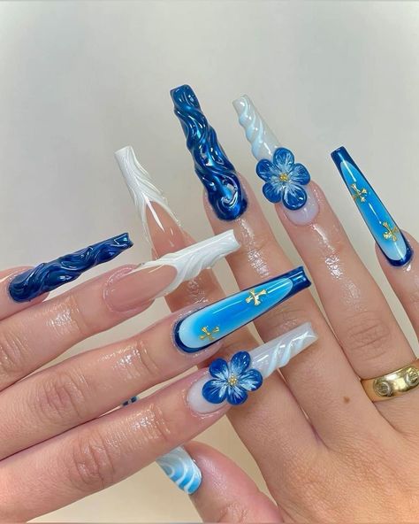 Nails Poses, Extra Nails, American Nails, Cross Nails, Girly Acrylic Nails, French Tip Acrylic Nails, Dope Nail Designs, Exotic Nails, Long Square Acrylic Nails