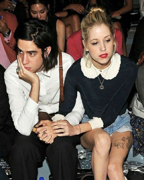 🥀 Thomas Cohen & Peaches Geldof, 2011 #peachesgeldof #thomascohen Peaches Geldof, Purple Sneakers, Jack Daniels, Skater Dress, Purple