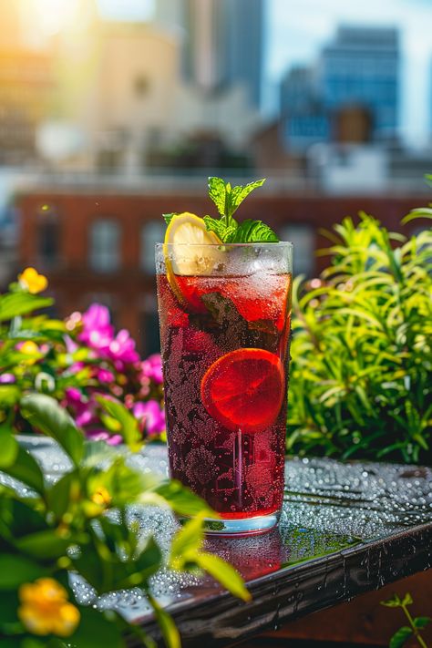 Start your day with a refreshing glass of hibiscus sweet tea. This Southern classic, infused with vibrant hibiscus flowers and black tea, is the perfect companion for Texas heat.🍋🌿 Relax in your urban oasis with this easy recipe. Get the step-by-step guide! | #HibiscusTea #SummerRefreshment #CoolDown Hibiscus Tea Drink Recipes, Hibiscus Tea Drinks, Hibiscus Herbal Tea Recipe, Fresh Hibiscus Flower Tea, Sweet Hibiscus Tea, Sweet Tea Recipe, Sugar Free Popsicles, Cranberry Drinks, Jamaica Food