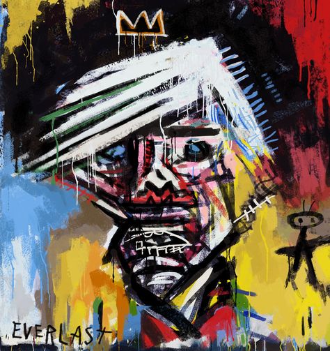 Basquiat’s Lost Portrait of Warhol Poised to Fetch $150,000,000. – Art & Crit by Eric Wayne Jean Paul Basquiat, Andy Warhol Basquiat, Basquiat Portrait, Warhol Portraits, Basquiat Skull, Basquiat Jean, Jean Michel Basquiat And Andy Warhol, Jean Basquiat, Jean Michel Basquiat Art Artworks