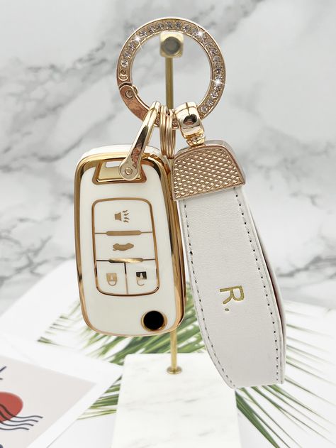 White  Collar  TPU   Embellished   Automotive Interior Accessories Aesthetic Keychain, Carros Lamborghini, Car Key Holder, Pinterest Crafts, Key Fob Cover, Car Key Case, Golf 7, Lucky Stone, Luxury Lifestyle Dreams