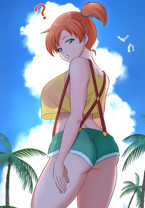 Pokemon Women, Misty From Pokemon, Ash And Misty, Class 1 B, Ash Pokemon, Pokemon Waifu, Cyberpunk Anime, Pokemon Red, Anime Cover Photo