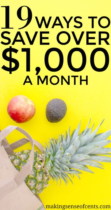 How much money are you saving each month? Check out this blog post that will help you find SO MANY ways to save over $1,000 a month! Money Frugal, Household Budget, Save Money Fast, Living On A Budget, Find Money, Money Saving Challenge, Savings Plan, Frugal Living Tips, Saving Ideas