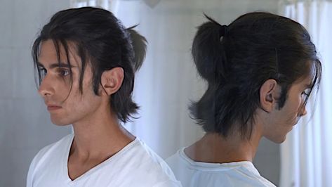 Half Man Bun Hairstyles For Men, Men Half Up Hair, Half Up Man Bun, Eren Yeager Man Bun, Man Hairstyle Long Hair, Man Hair Bun Hairstyles, Men Bun Hairstyle, Messy Long Hairstyles Men, Man Bun Reference