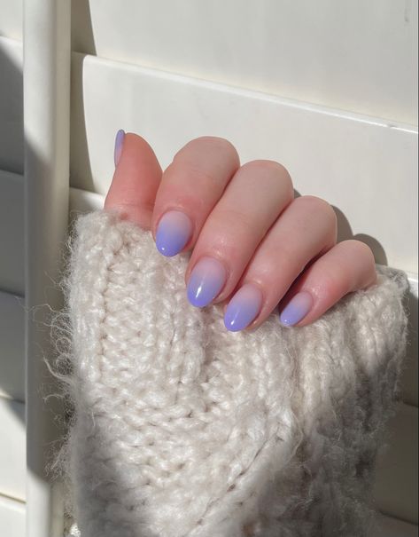 Ombre Pastel Nails, Lilac Ombre Nails, Lilac Gel Nails, Purple Gel Nails Ideas, Pastel Ombre Nails, Purple Ombré Nails, Mail Ideas Acrylic, Nails Lilac, Lilac Nails Design