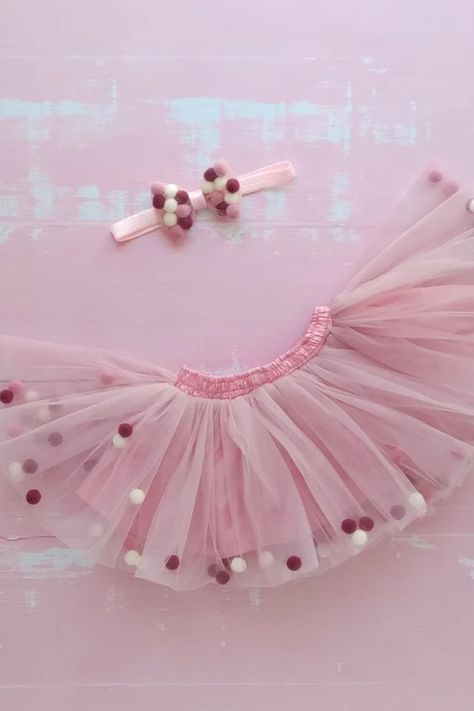 Pink Summer Tutu Dress For Play, Pom Pom Birthday, Pink Ruffled Tutu Dress For Play, Pink And White Tutu, Playful Pink Tutu Dress For Dress-up, Cute Unicorn Print Tutu Dress For Dress-up, Ballet Recital, Tutu Skirts, Girls Skirt