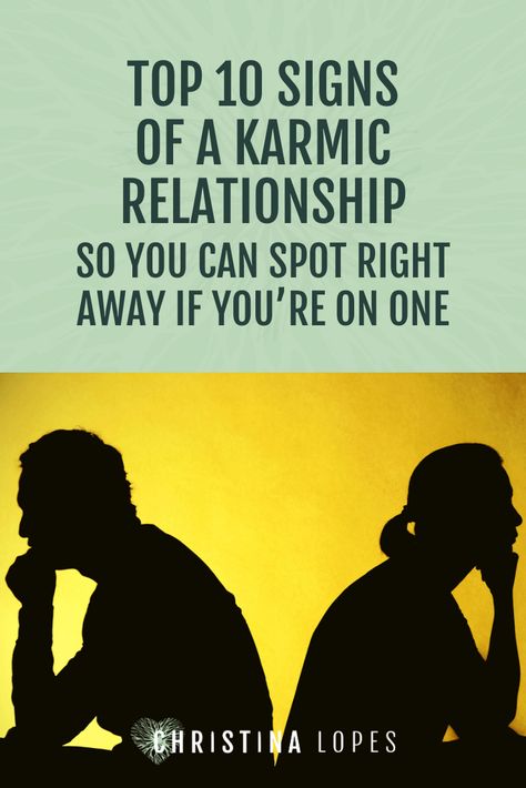 Find out what a karmic relationship is, the reasons we have them, and the top 10 signs that you’re in one. Then, get my simple 3-step process to help you let go of a karmic relationship once and for all! #relationships #spirituality | christina-lopes.com Karmatic Relationship, Karmic Relationship Signs, Karmic Connection, Karmic Partners, Karmic Relationship, Soul Contracts, Getting Over Someone, Discover Quotes, Spiritual Values