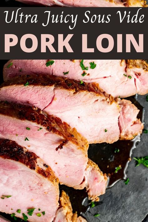 Sous Vide Pork Loin, Sous Vide Cheesecake, Sous Vide Cooking Times, Sous Vide Pork, Pork Loin Recipe, Pork Loin Roast Recipes, Pork Loin Recipes, Pork Loin Chops, Sous Vide Recipes