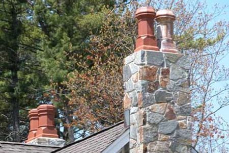 Add Exterior Style with Chimney Pots - This Old House Chimney Exterior, Chimney Pots, Add Curb Appeal, Gothic Revival Architecture, Stone Chimney, English Architecture, Suburban House, Pot Designs, Row House