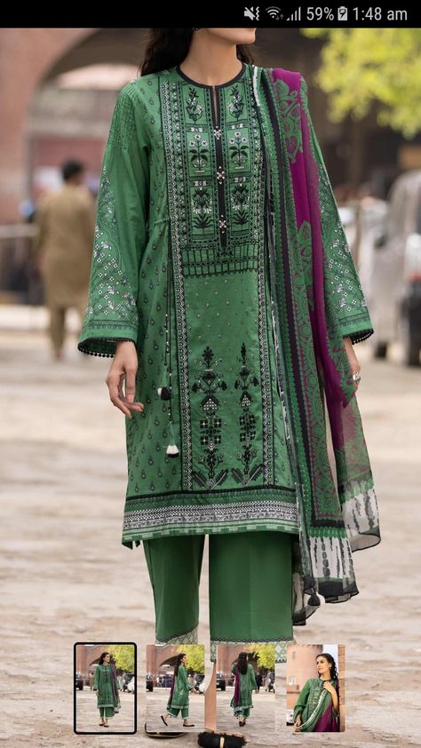 Semi-stitched Mulmul Lawn Suit For Festive Occasions, Semi-stitched Mulmul Lawn Suit For Spring, Festive Semi-stitched Lawn Suit With Printed Motifs, Semi-stitched Mulmul Lawn Suit With Intricate Embroidery, Pakistani Kurta Designs, Eid Semi-stitched Lawn Suit With Intricate Embroidery, Kamiz Design, Aiza Khan, Women Trousers Design