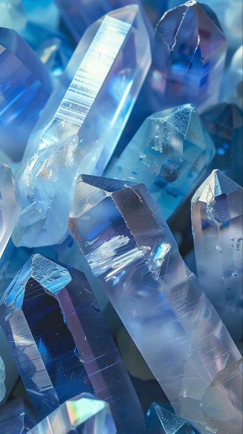 Light blue crystals Light Blue Crystal Aesthetic, Blue Crystals Aesthetic, Gemstones Wallpaper, Opal Aesthetic, Light Blue Diamond, Light Blue Crystals, Light Blue Gemstone, Crystal Background, Crystal Texture