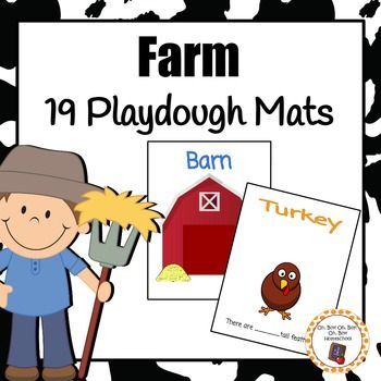 Moo! I see a purple cow in the pasture. Are you going to make a purple cow for the barn too? Farm Playdough, Farm Playdough Mats, Fall Play Doh Mats, Zoo Animal Playdough Mats, Farm Animal Playdough Mats, Farm Inquiry Kindergarten, Farm Playdough Kit, Farm Unit Kindergarten, Play Dough Center