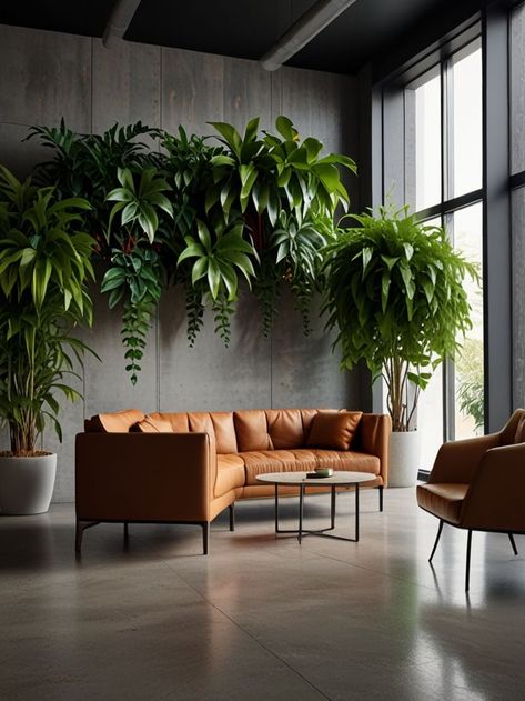 #IndoorPlants #HomeDecor #ModernLivingRoom #GreenLiving #PlantDecor #HomeInspiration #InteriorDesign #PlantLovers #NatureInspired Living Room With Plants Ideas, Indoor Plants Styling Living Rooms, Zen Living, Interior Design Plants, Indoor Plant Wall, Mixing Patterns, Bohemian Living Rooms, Hanging Plant Wall, Living Room Plants