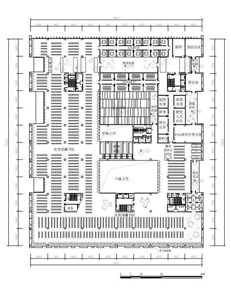 Beijing Agriculture University Library Winning Proposal / Tongji Architectural Design and Research Institute University Plan, University Library, Research Centre, Research Institute, Architectural Design, Beijing, Agriculture, Architecture Design, Floor Plans