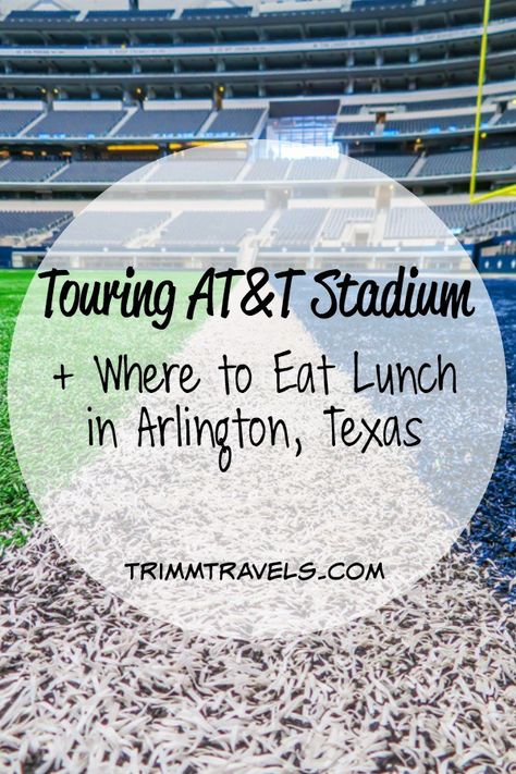 Spend the day in Arlington touring the world’s largest domed structure, AT&T Stadium! Then head to this restaurant featured on Diners, Drive-Ins and Dives for lunch! #dallas #discoveringdallas #attstadium Cowboys Stadium, Arlington Texas, Stadium Tour, Us Road Trip, Usa Travel Guide, American Travel, Texas Travel, United States Travel, North America Travel