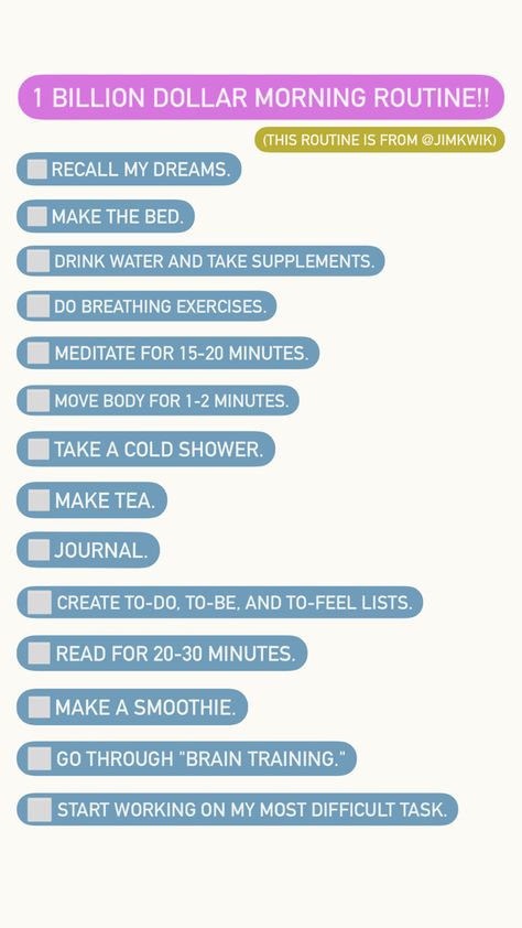 1 Billion Dollar Morning Routine, Million Dollar Morning Routine, Billion Dollar Morning Routine, Jim Kwik, 1 Billion Dollars, Cold Shower, Top Books To Read, Top Books, Breathing Exercises