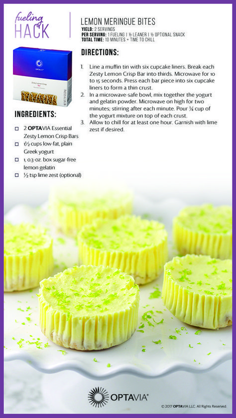 OPTAVIA Lemon Meringue Bites | Green desserts, Lean and green meals, Medifast recipes Medifast Recipes, Dessert Hacks, Lean Protein Meals, Green Desserts, Lean Meals, Lean And Green Meals, Lemon Meringue, Greens Recipe, Food Guide