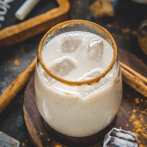 Mexican Horchata Recipe - Whisk Affair Horchata Drink, Mexican Horchata, Horchata Recipe, Drink At Home, Making Cold Brew Coffee, Mexican Drinks, Cinnamon Almonds, Easy Mexican, Homemade Drinks