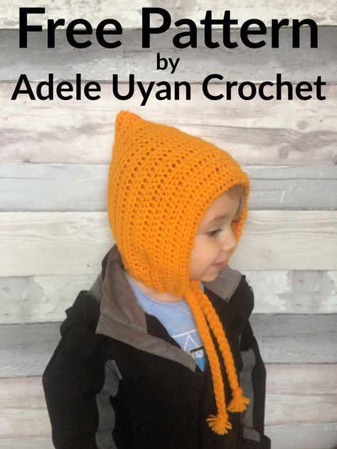 Braided Pixie Hat (Free Crochet Pattern) – Adele Uyan Crochet Crochet Pixie Elf Hat Pattern Free, Crochet Beanies Free Pattern, Braided Pixie, Crochet Beanie Free Pattern, Crochet Pixie Hat, Crochet Olive, Yarn Dreads, Elf Hats, Crochet Baby Cap