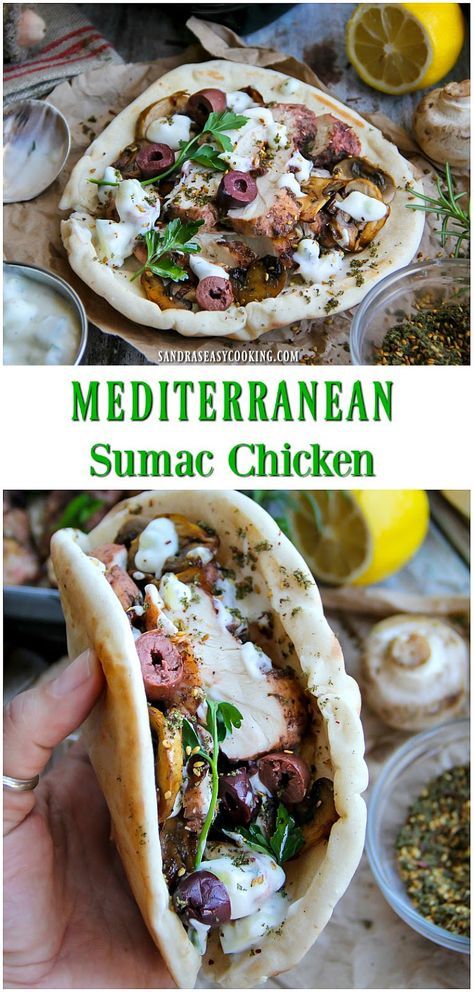 Sumac Chicken, Sumac Recipes, Dinner Looks, Recipes Mediterranean, Middle East Recipes, Chicken Wrap, Foreign Food, Egyptian Food, Mediterranean Chicken