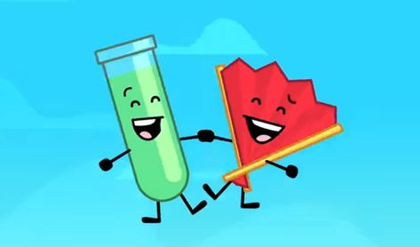 Fan And Test Tube Ii Matching Pfp, Fan And Test Tube Matching Pfp, Fan And Test Tube Inanimate Insanity, Test Tube And Fan Ii, Inanimate Insanity Banner, Fan X Test Tube Ii, Test Tube X Fan, Object Show Matching Pfp, Fan X Test Tube