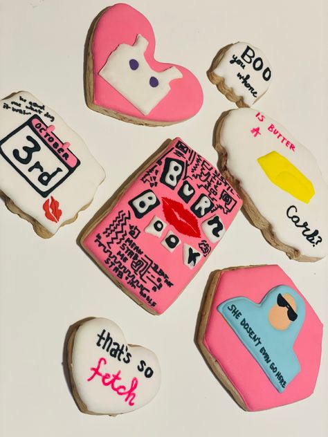 Mean Girls Cookies, Girl Bday Party, Cookie Business, Cookie Company, Birthday Inspo, Girl Birthday Themes, Burn Book, Bday Girl, Birthday Themes