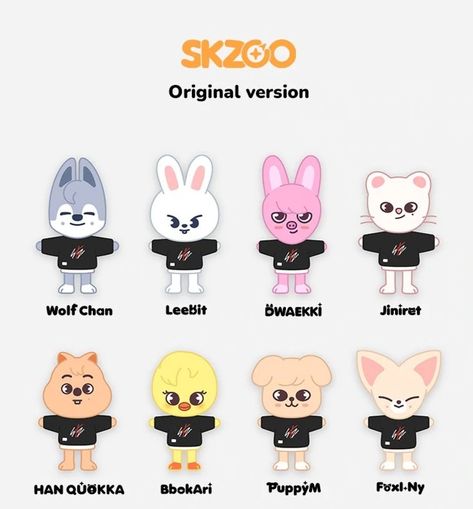 Kids Timeline, Skzoo Plush, Han Quokka, Wolf Chan, Kids Zoo, Baby Squirrel, Stray Kids Seungmin, Dinosaur Kids, Character Wallpaper