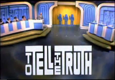 To Tell the Truth To Tell The Truth Game Show, Baby Boomers Memories, Tv Set Design, Game Shows, Vintage Television, Tv Set, Classic Television, Tv Show Games, Old Shows