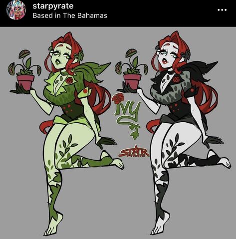 Poison Ivy Design, Poison Ivy Character Design, Poison Character Design, Poison Ivy Fanart, Supervillain Character Design, Poison Ivy Art, Poison Ivy Character, Poison Ivy Harley Quinn, Animals Quotes