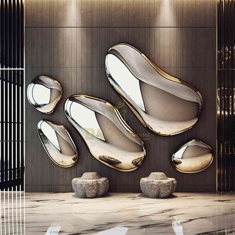 metal wall art sculpture,metal wall sculpture,stone sculpture,wall decor,metal stone,wall sculpture,wall sculptures,wall sculpture art,metal wall sculptures,metal art sculpture Entrance Walls, Villa Entrance, Waiting Room Design, Staircase Designs, Art Deco Statue, Stone Shapes, Lobby Wall, Hotel Lobbies, Wall Art Sculpture