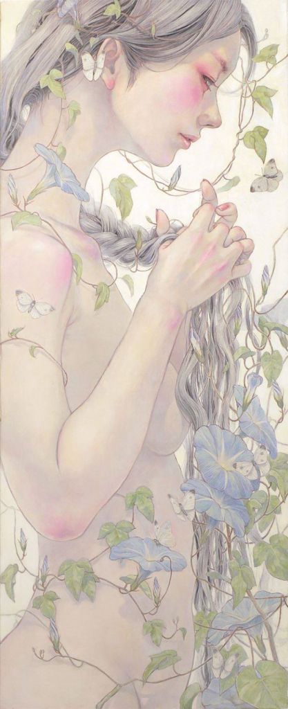 Hair and Hirano – Beautiful Bizarre Magazine Miho Hirano, Inspiration Illustration, Art Asiatique, Art Japonais, Art Et Illustration, Arte Fantasy, Japanese Artists, Pics Art, Painting Illustration