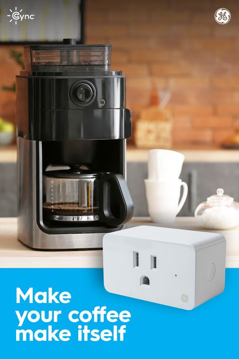 You deserve a smoother morning and a stronger blend. Our CYNC Indoor Smart Plug gives you the power to tell Google when it’s coffee time—and your pot will instantly turn on. So, you can roll right out of bed and go about your routine while your coffee brews automatically. Yippee! Smart Plug, Coffee Brewing, Coffee Time, Smart Home, Home Lighting, Wi Fi, Coffee Maker, Outlet, It Works